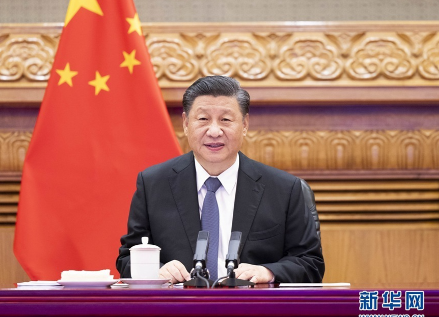 习近平同法国德国领导人举行视频峰会