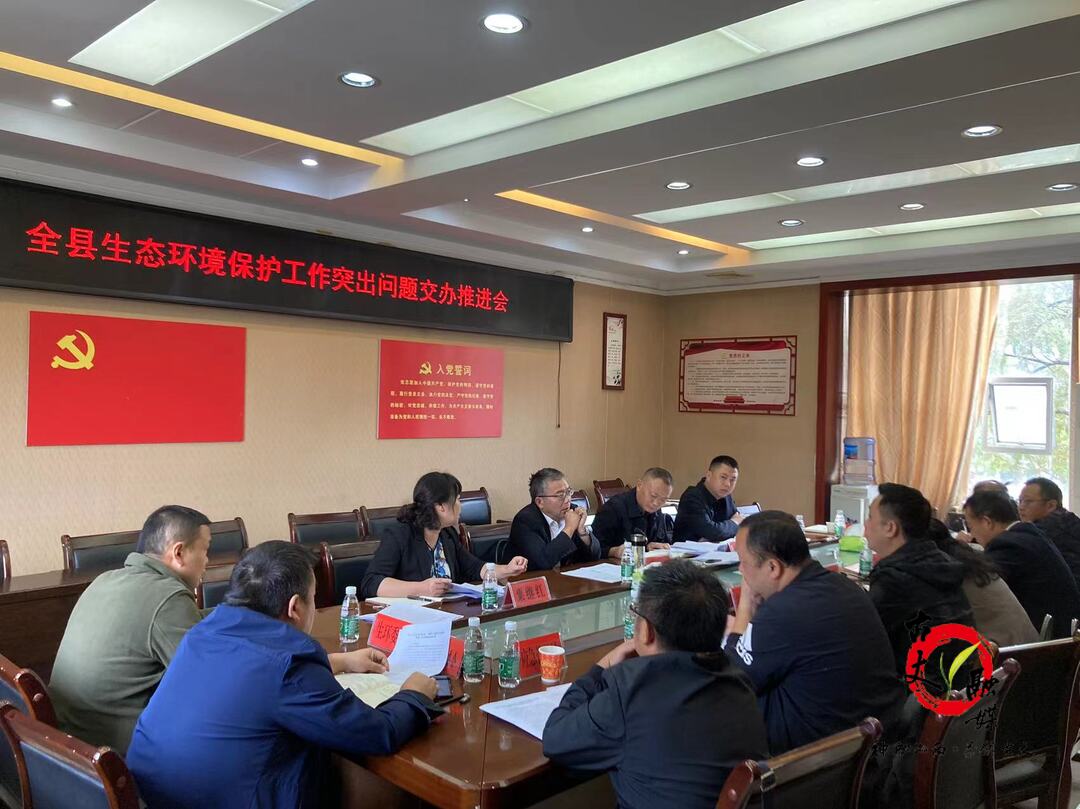 “利剑”行动：邓晓东主持召开全县生态环境保护工作突出问题交办推进会