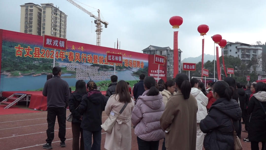 古丈县举办2024年“春风行动暨就业援助月”招聘会活动