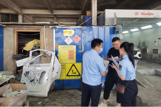 湘西州生态环境局古丈分局开展机动车维修行业环境保护专项整治行动