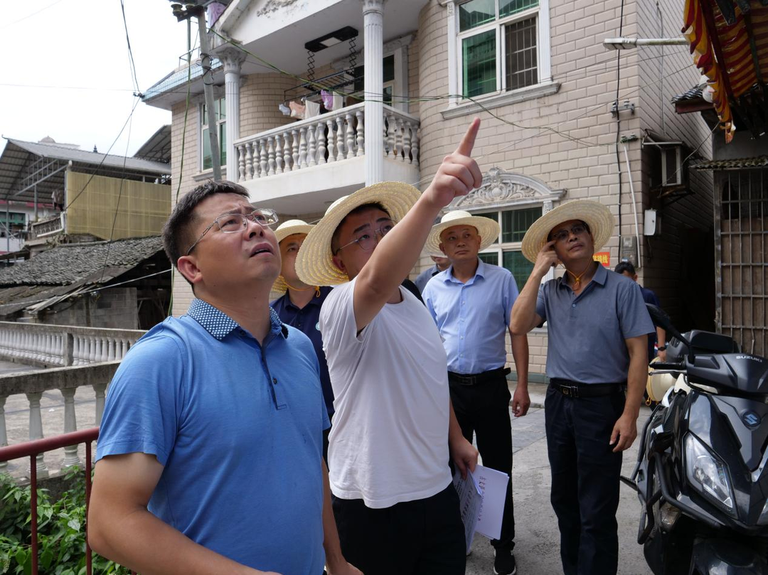陈建新调研指导地质灾害点处置、病险水库治理和乡镇工作