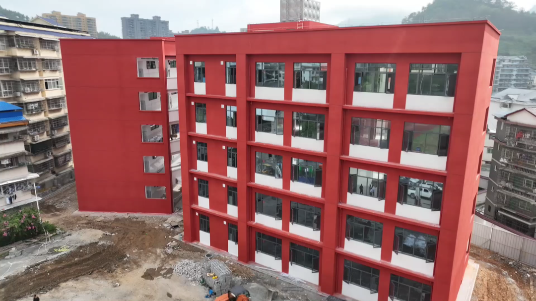 湘西古丈：教育强国推进工程进入扫尾阶段 预计秋季开学竣工并投入使用