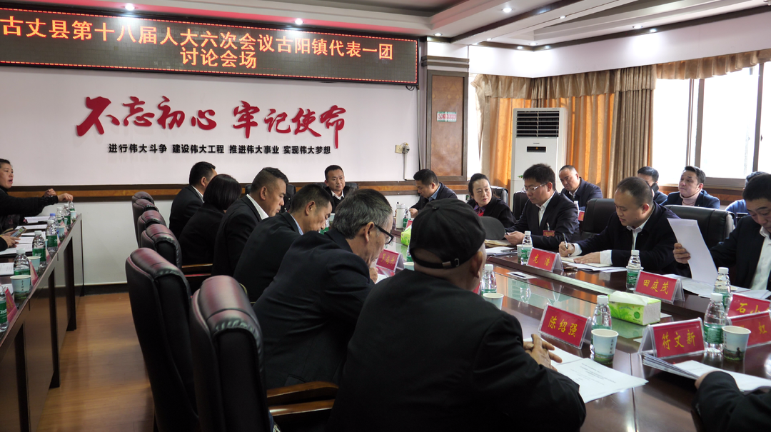 陈建新参加古丈县第十八届人大六次会议古阳镇代表一团分组讨论