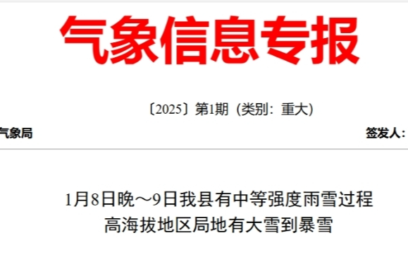 气象信息专报