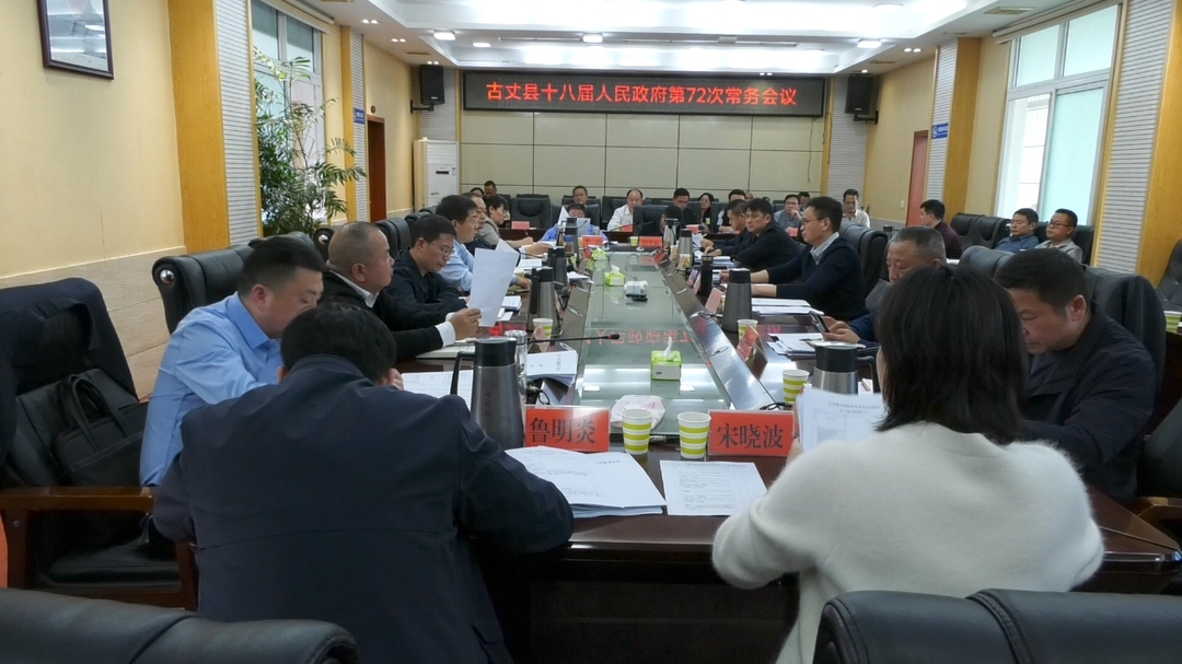 陈建新主持召开第十八届人民政府第72次常务会议