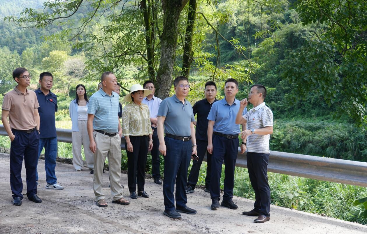 海利集团党委书记、董事长肖志勇来我县调研指导乡村振兴驻村帮扶工作