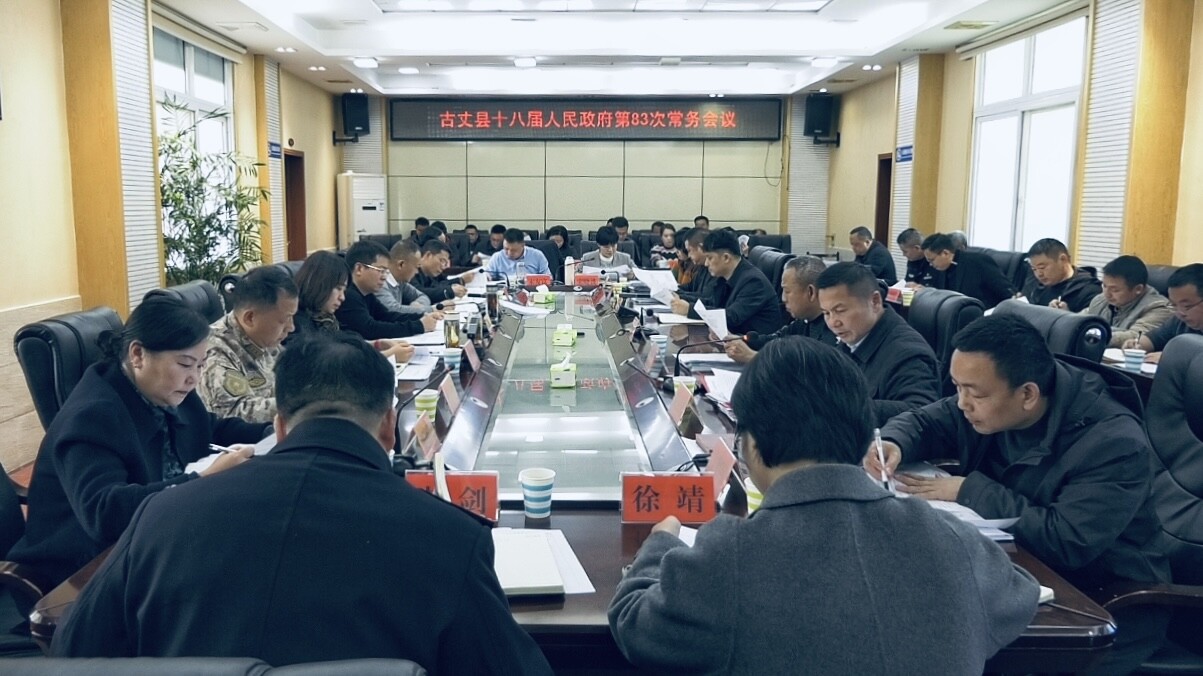 陈建新主持召开县十八届人民政府第83次常务会议