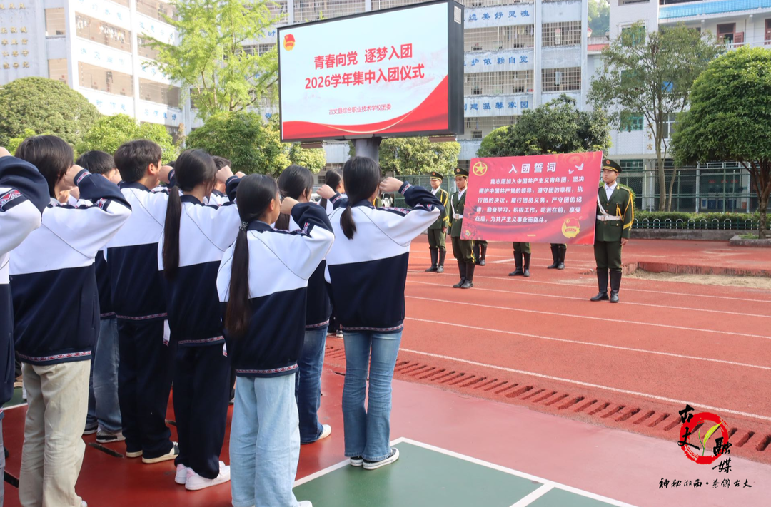 团县委组织全县各学校团组织开展集中入团仪式