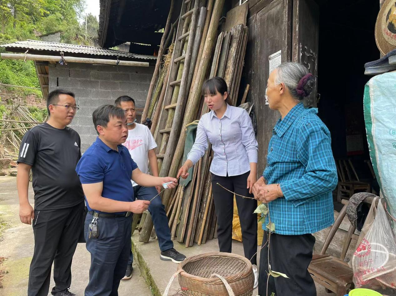 彭波一行深入坪坝镇指导当前重点工作