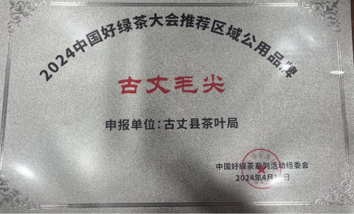 “古丈毛尖”荣获“2024中国好绿茶大会推荐区域公用品牌”