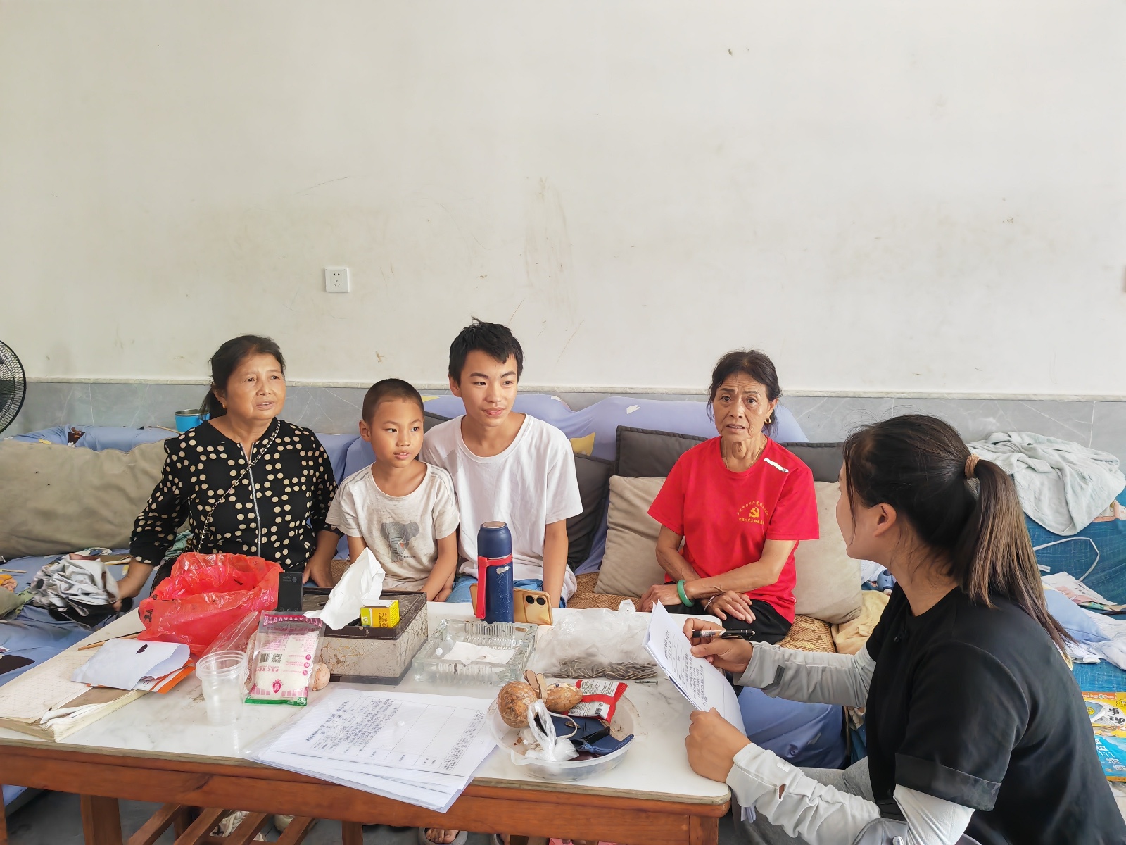 河蓬九年制学校：暑期大走访，我们一直在路上