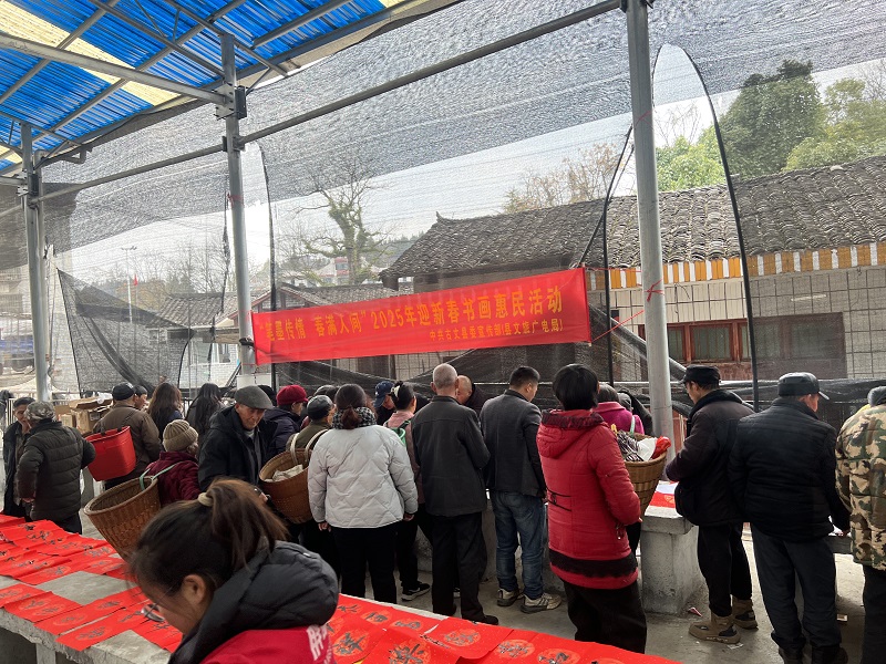 断龙山镇：义写春联送温暖，浓浓墨香迎新春