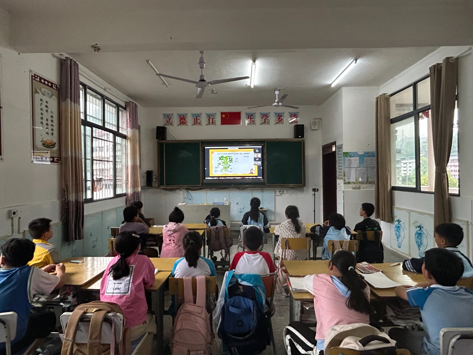 安徽农业大学“云端课堂”走进古丈县岩头寨镇九年制学校：花生科普课播种知识希望