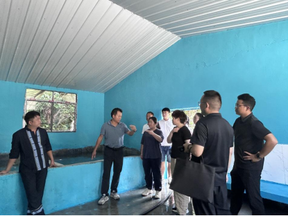 湖南省农科院及湘西州畜牧水产事务中心专家团赴坪坝镇开展稻花鱼产业调研