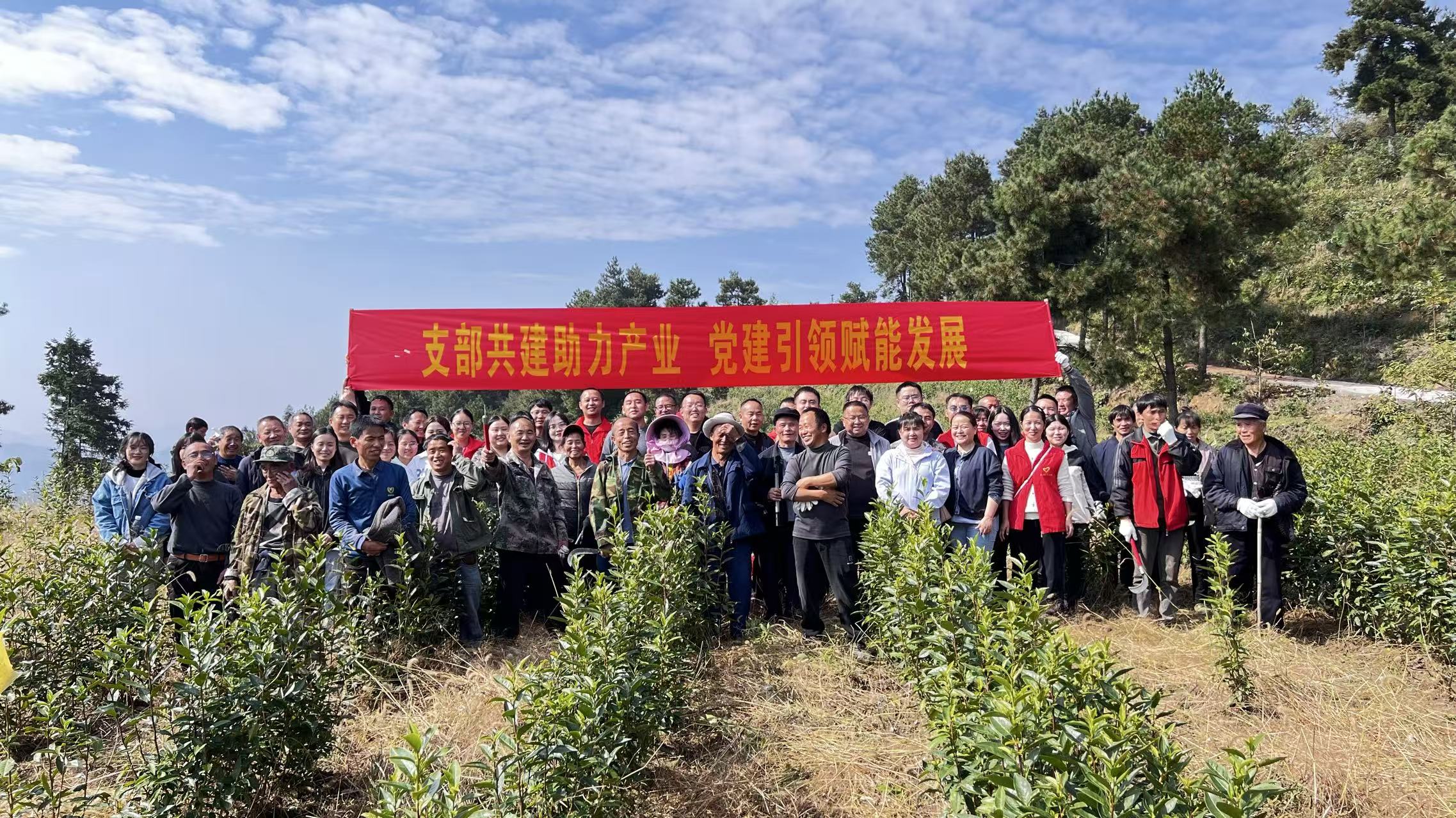 支部共建聚合力 赋能产业促振兴——坪坝镇叭喇村、溪口村、大寨村党支部开展支部共建主题党日