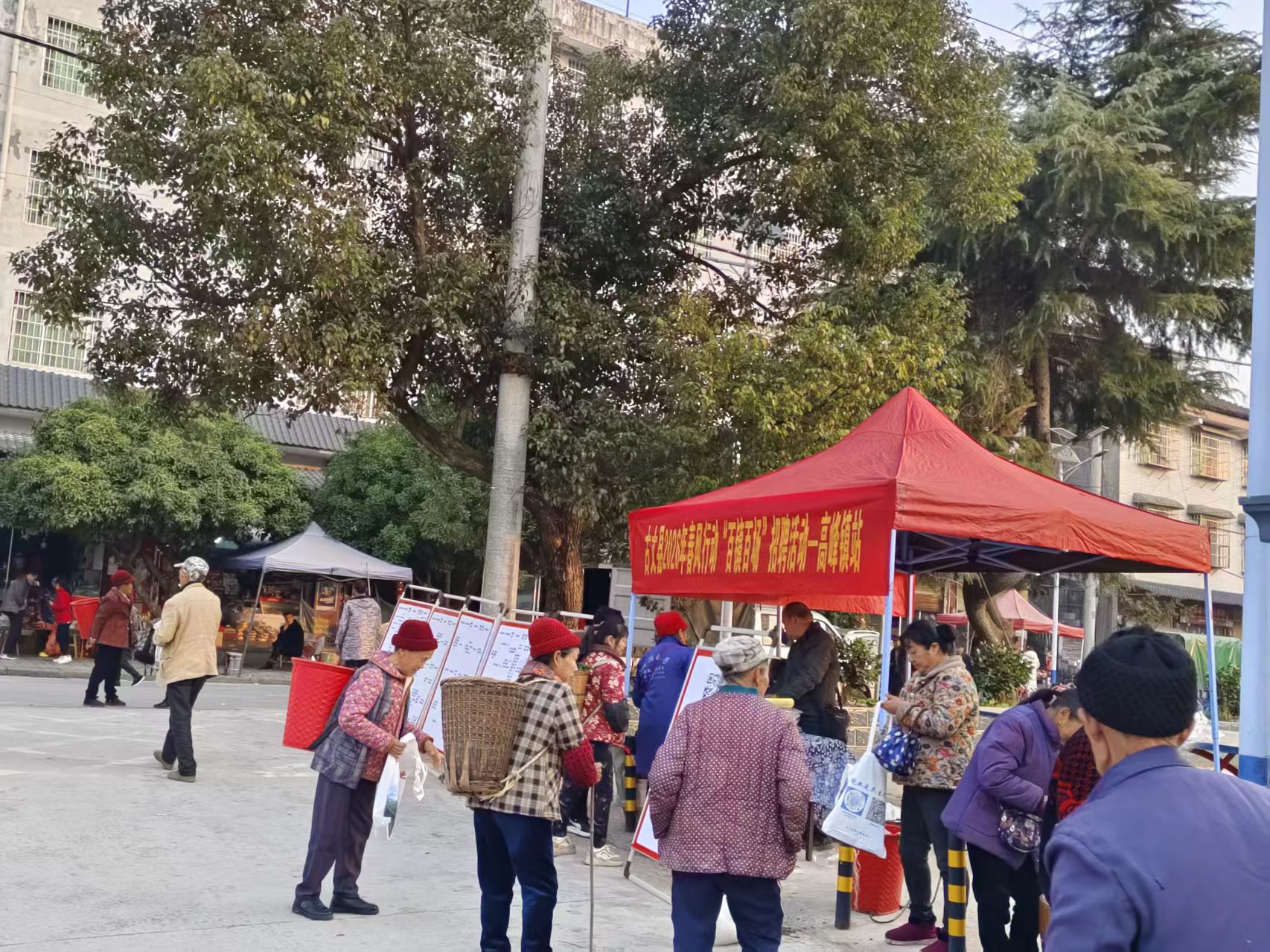 寒冬送温暖，服务送上门——“百场百镇”招聘服务活动走进高峰镇